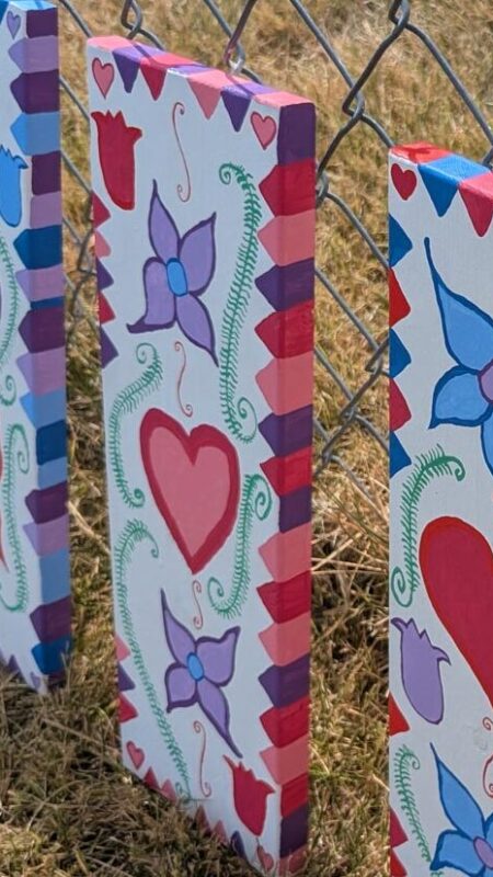 Happy Flower Painting (Pink) - Image 2