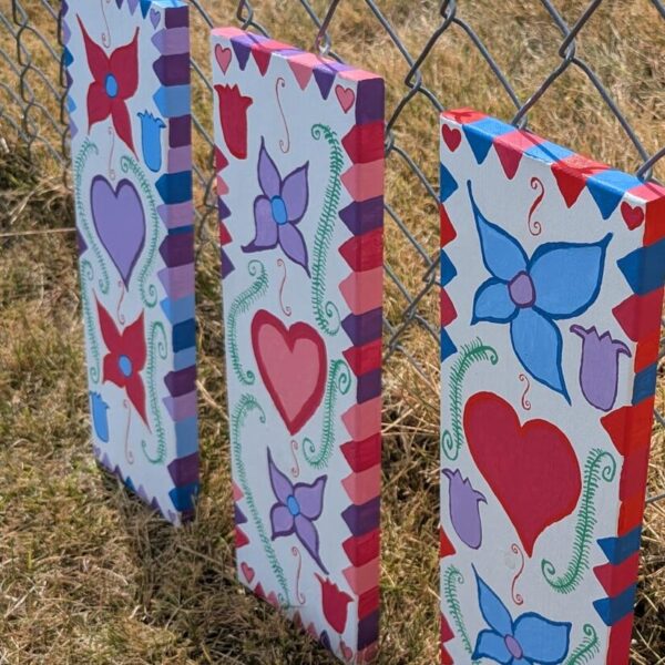 Happy Flower Painting (Purple) - Image 2