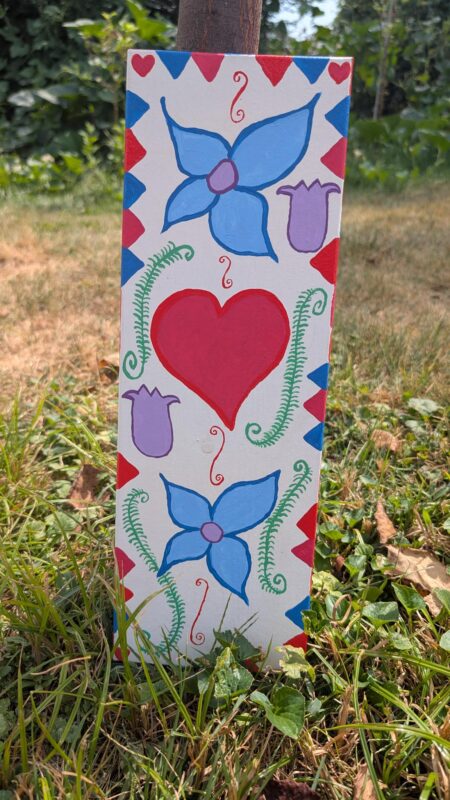 Happy Flower Painting (Red)