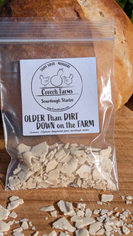 Older than Dirt Down on the Farm Dehydrated Sourdough Starter