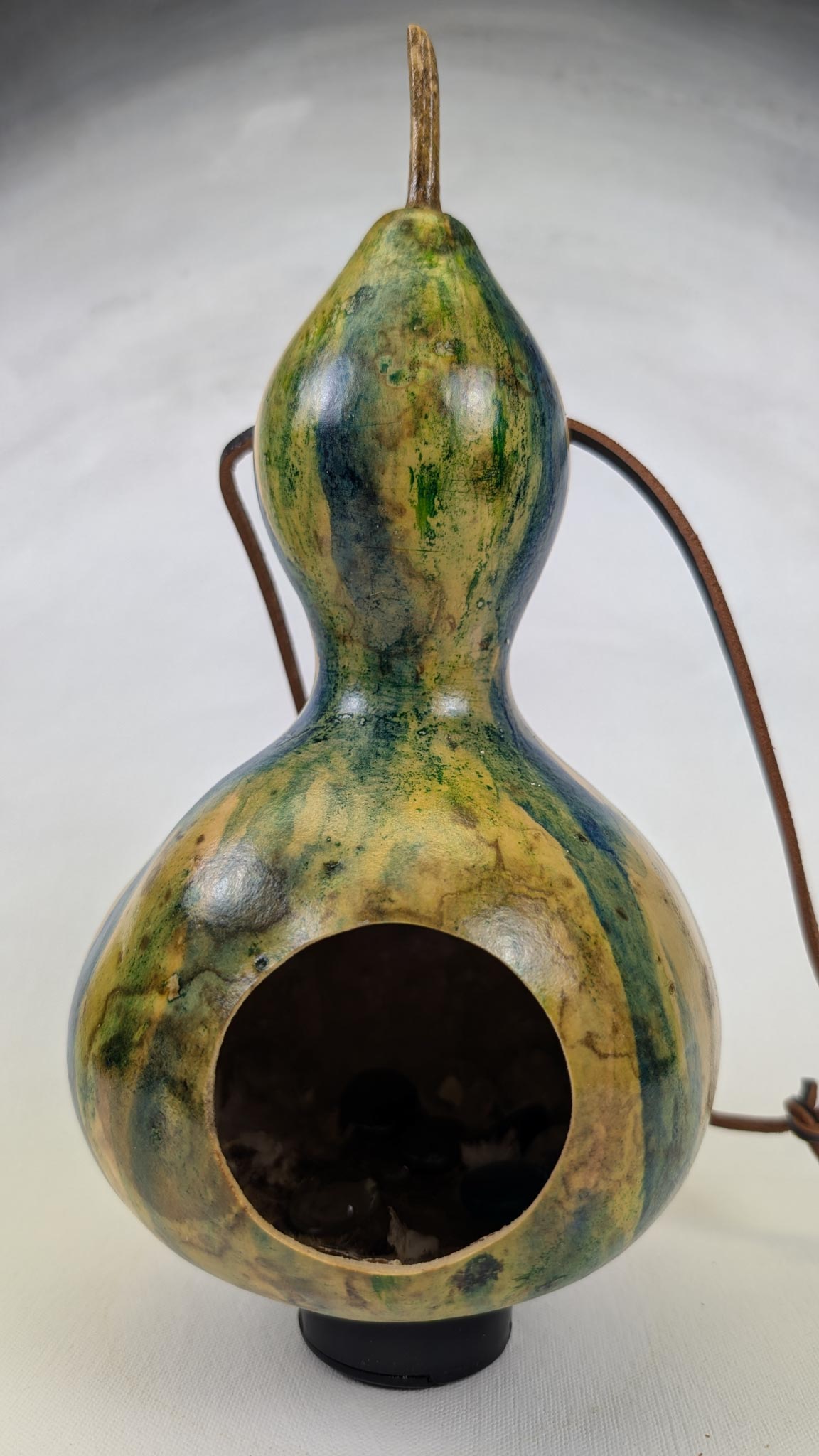 Blue and Green Drip Gourd - Image 1