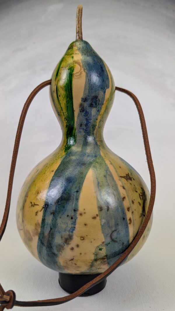 Blue and Green Drip Gourd - Image 2