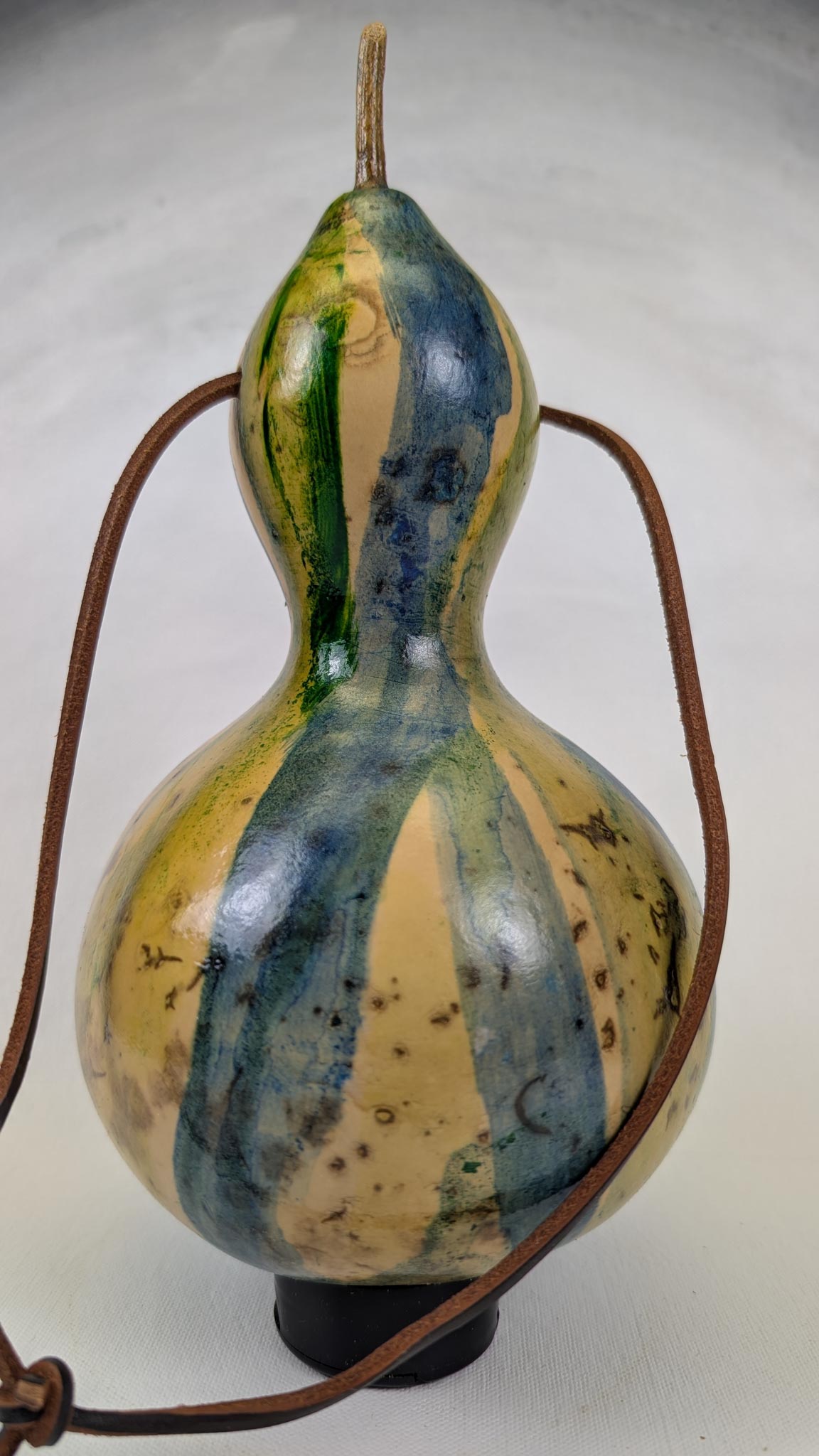Blue and Green Drip Gourd - Image 2