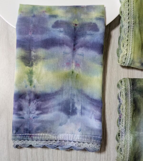Tie Dyed Cloth Napkin (Winter Colors, Set Of 5) - Image 2
