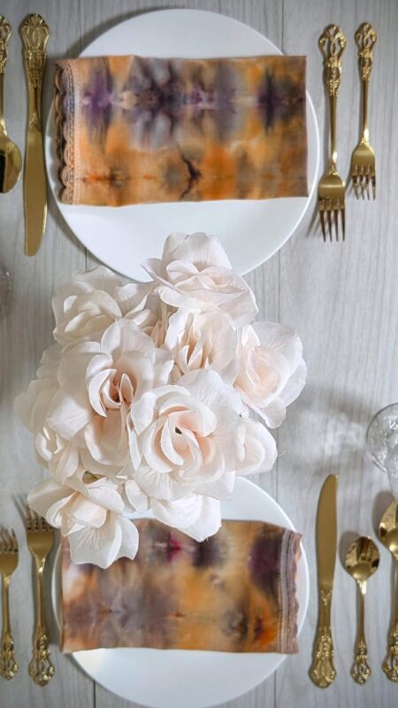 Tie Dyed Napkin (Fall Colors, Set Of 7)