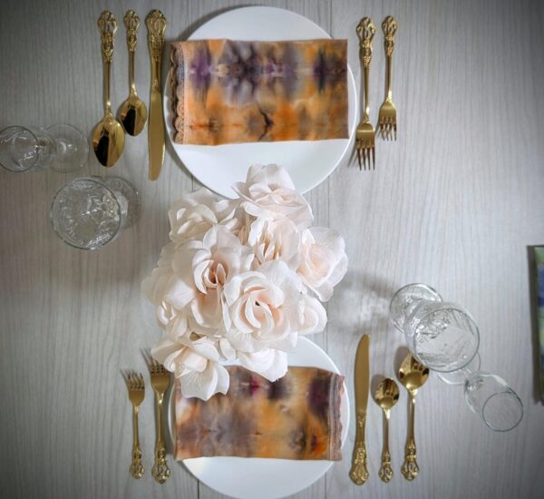 Tie Dyed Napkin (Fall Colors, Set Of 7) - Image 1