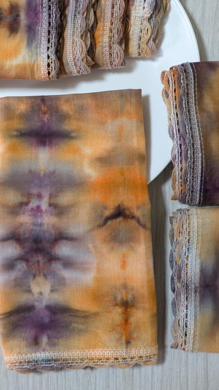 Tie Dyed Napkin (Fall Colors, Set Of 7) - Image 2
