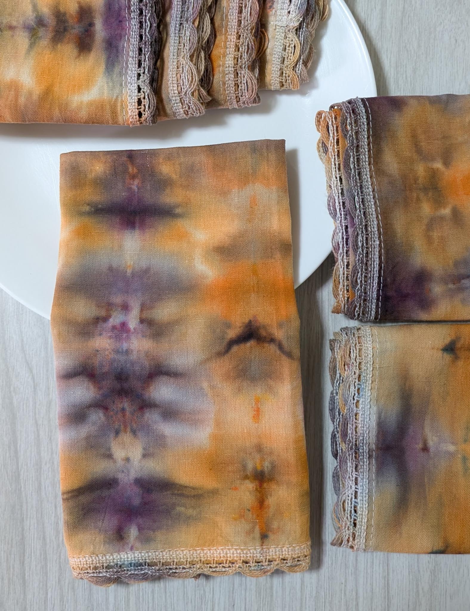 Tie Dyed Napkin (Fall Colors, Set Of 7) - Image 2