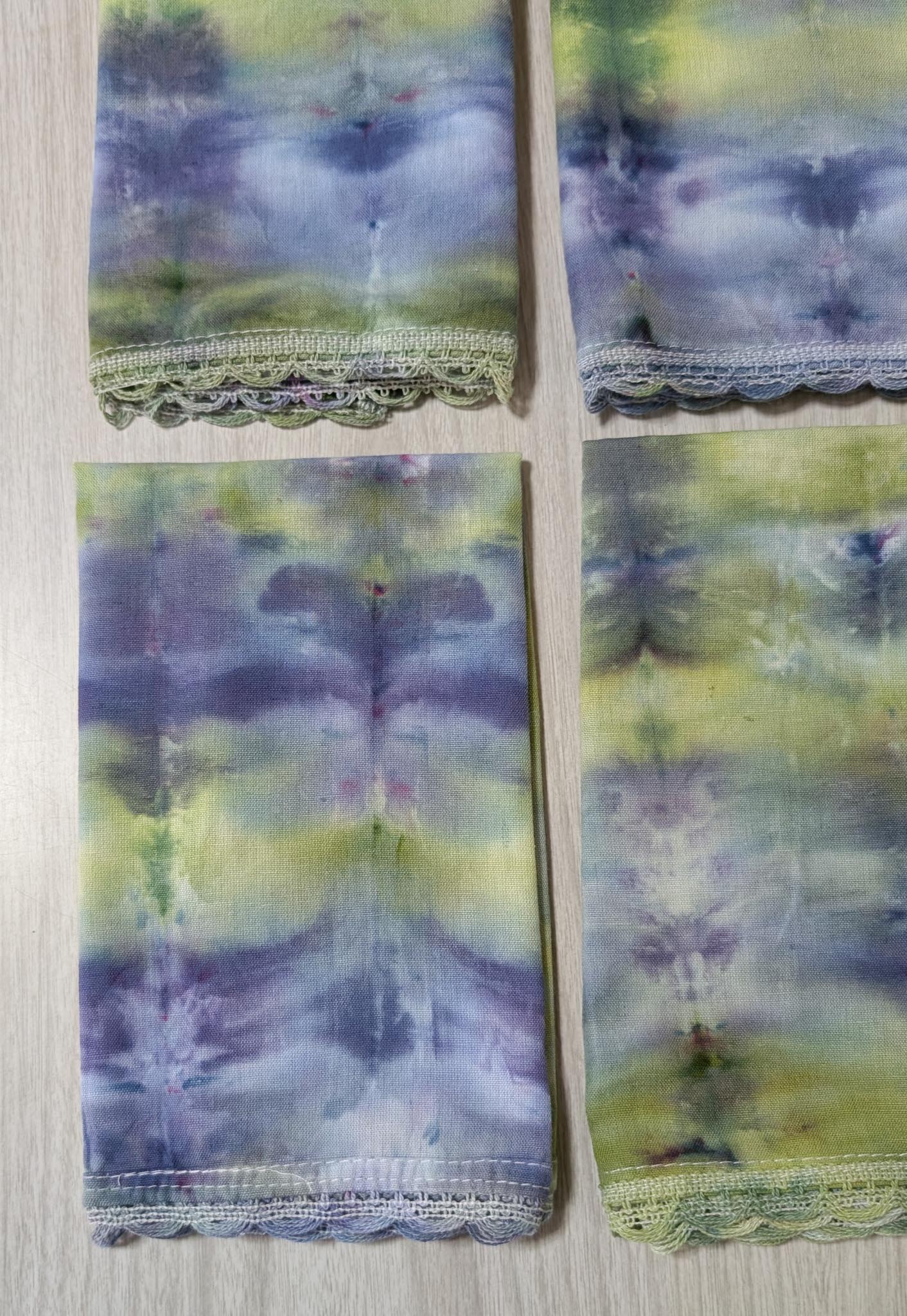 Tie Dyed Cloth Napkin (Winter Colors, Set Of 5) - Image 5